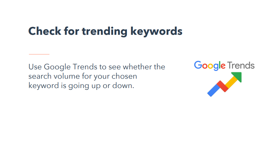 Check for trending keywords