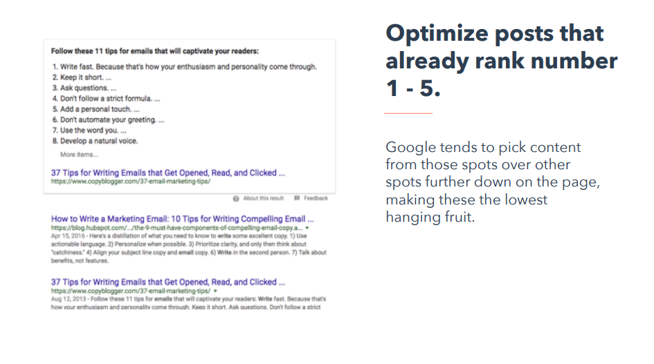 featured snippet