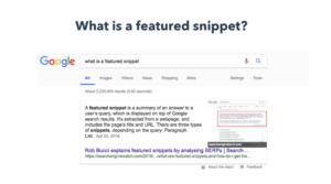 What is a featured snippet