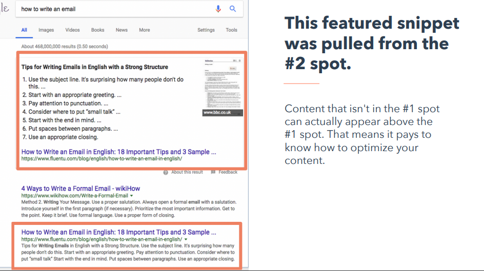 featured snippet