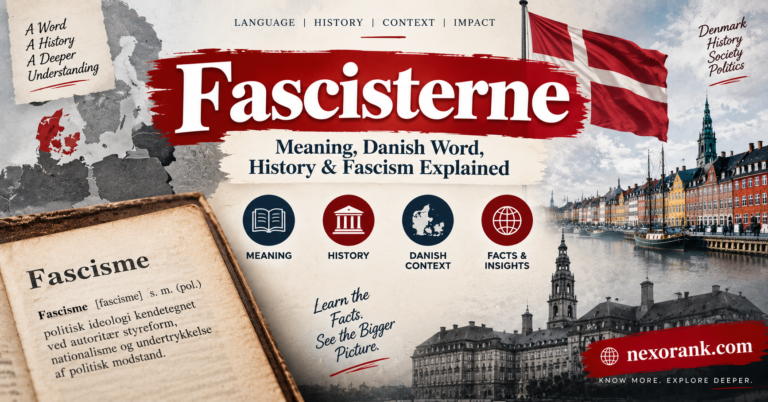Fascisterne meaning, Danish word, history, and fascism explained with Danish historical imagery