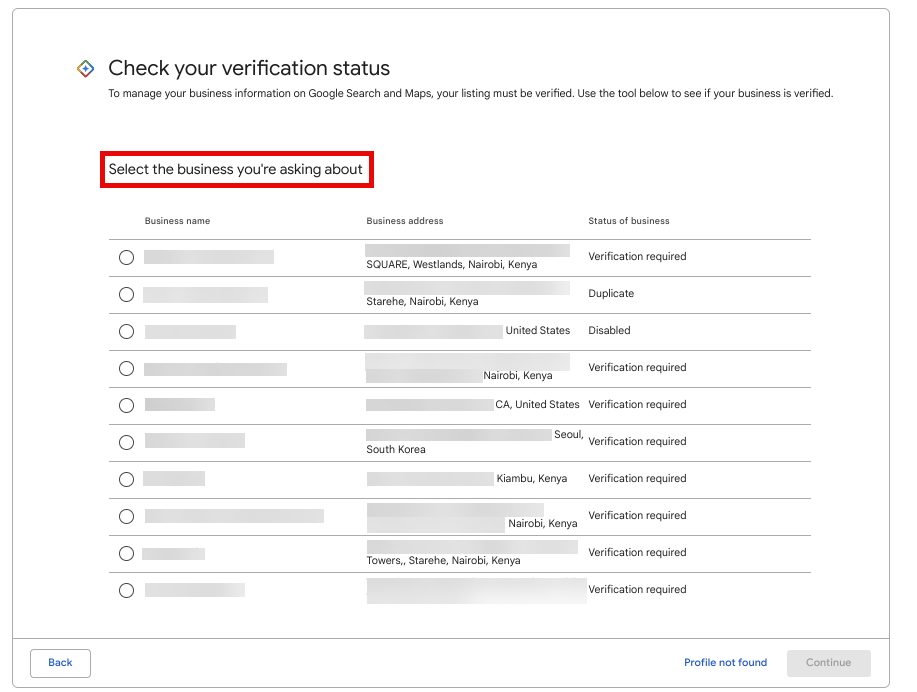 Verification Status Tool